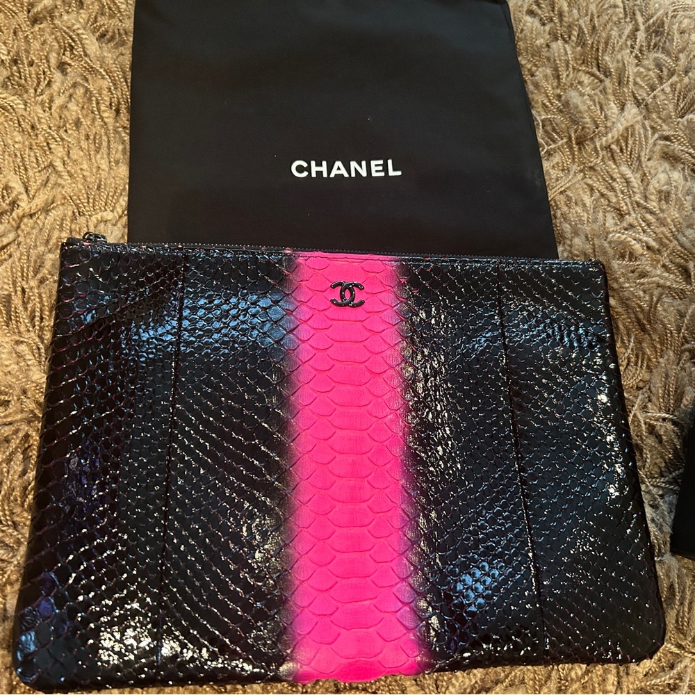 Authentic Chanel Zip Pouch - image 1